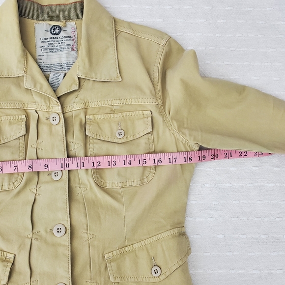 Lucky‎ Brand Utility Military Jacket with Pockets Size M - Picture 4 of 11